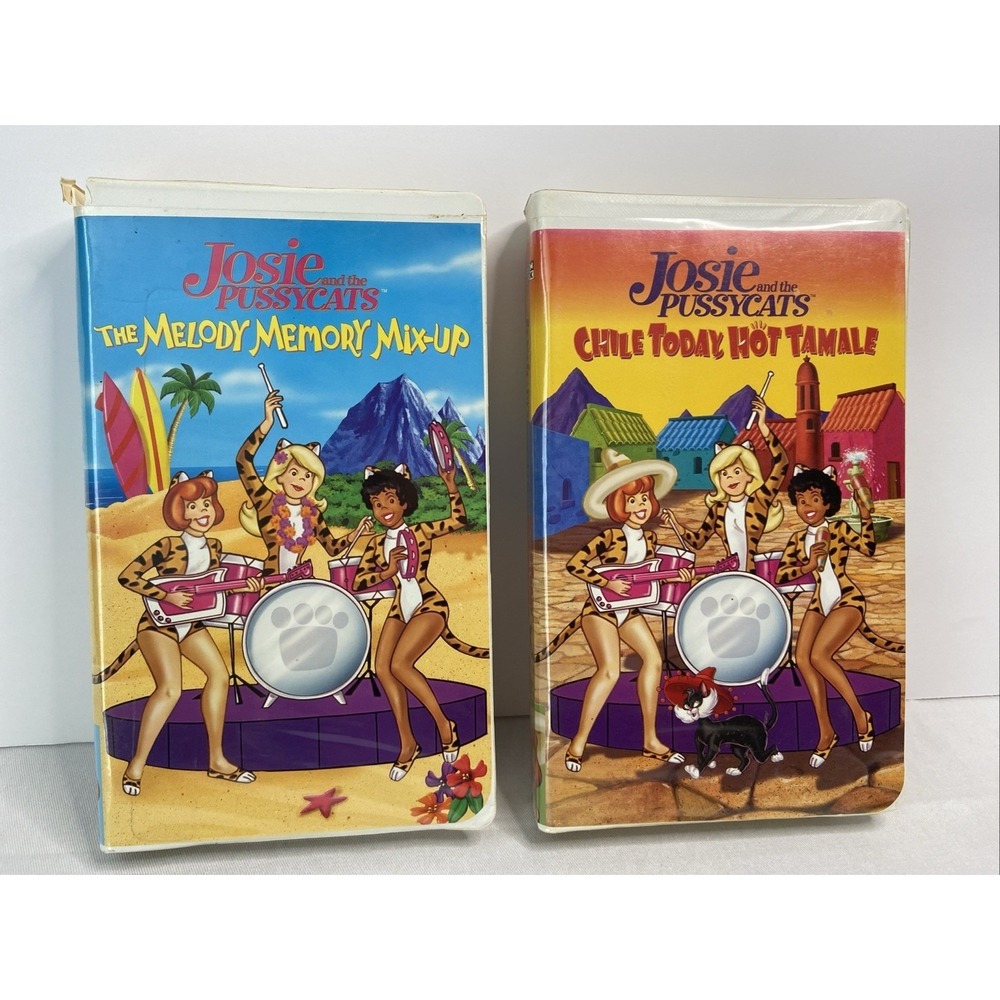 Josie and the Pussycats VHS Lot Melody Memory Mix-Up Chile Today Hot‎ Tamale Set